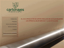 Tablet Screenshot of cartonajesmallorca.com